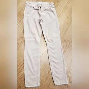 MOTHER cream size 25 corduroy jeans